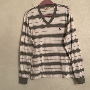 Original Penguin Striped T- Shirt Size L